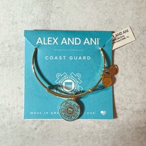 Alex and Ani coast guard charm bangle.